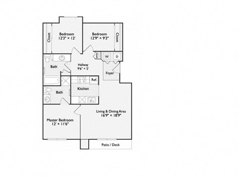 Aspire Oregon City Apartments Williamette Floor Plan